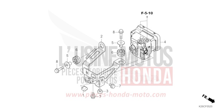 MODULATEUR ABS de MSX GROM A CANDY VICTORY BLUE (B214) 2024